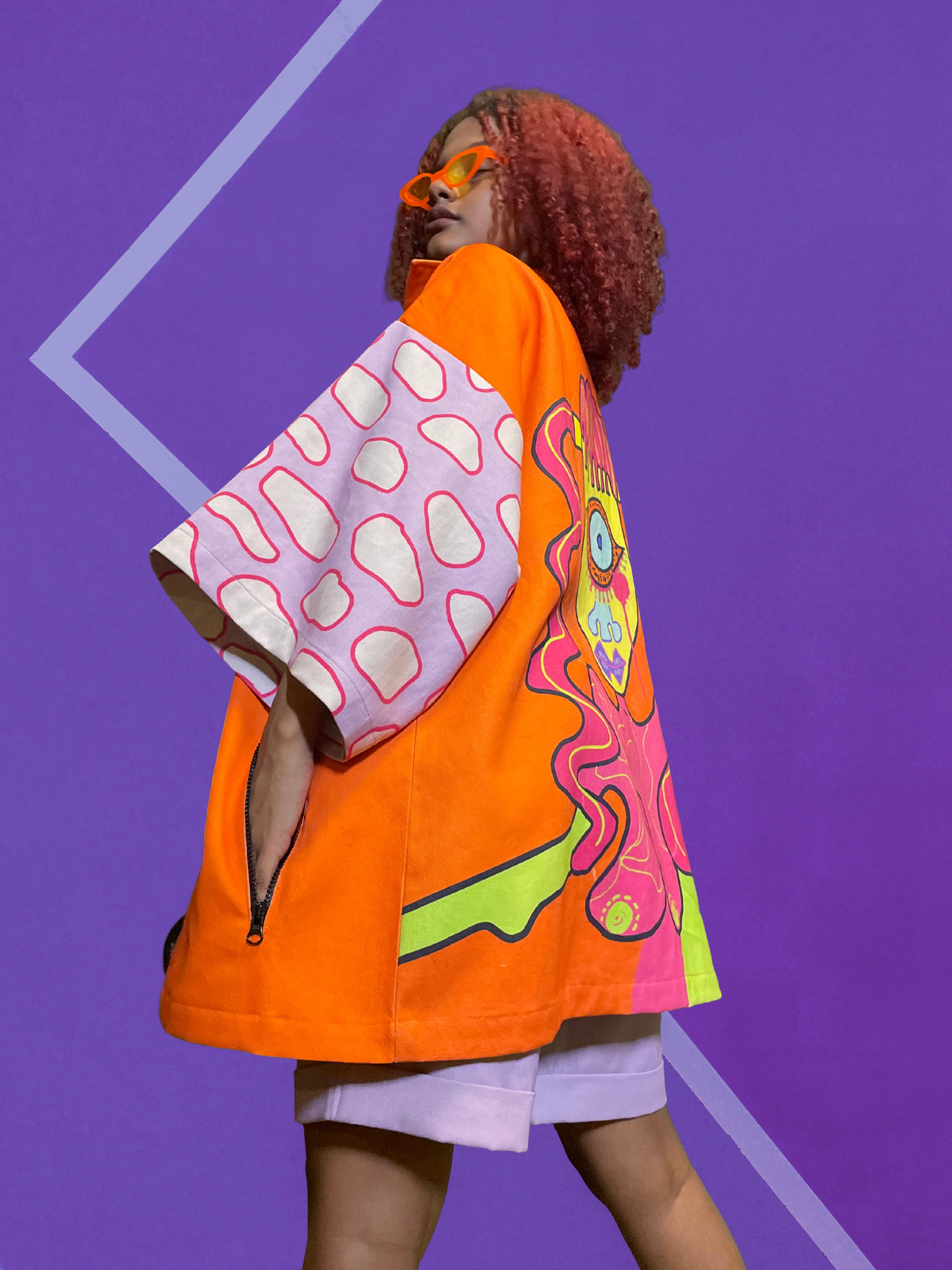TANGY ORANGE SHORTS- PART OF A SET [UNISEX]